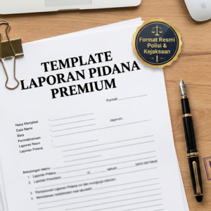 Template Resmi Laporan Pidana Polisi & Kejaksaan