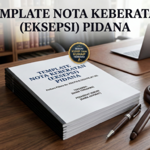 Template Nota Keberatan (Eksepsi) Pidana