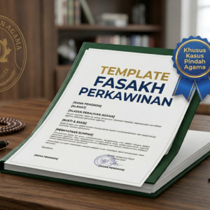 Template Permohonan Fasakh Perkawinan (Pindah Agama)