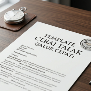 Template Permohonan Cerai Talak Murni (Jalur Cepat)
